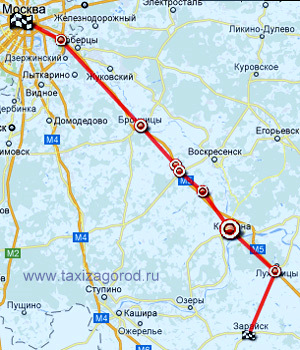 карта маршрута Москва-Зарайск по М5 такси Москва-Зарайск,такси межгород дешево,аренда автобуса до Зарайска,карта Москва-Зарайск,как доехать до Зарайска